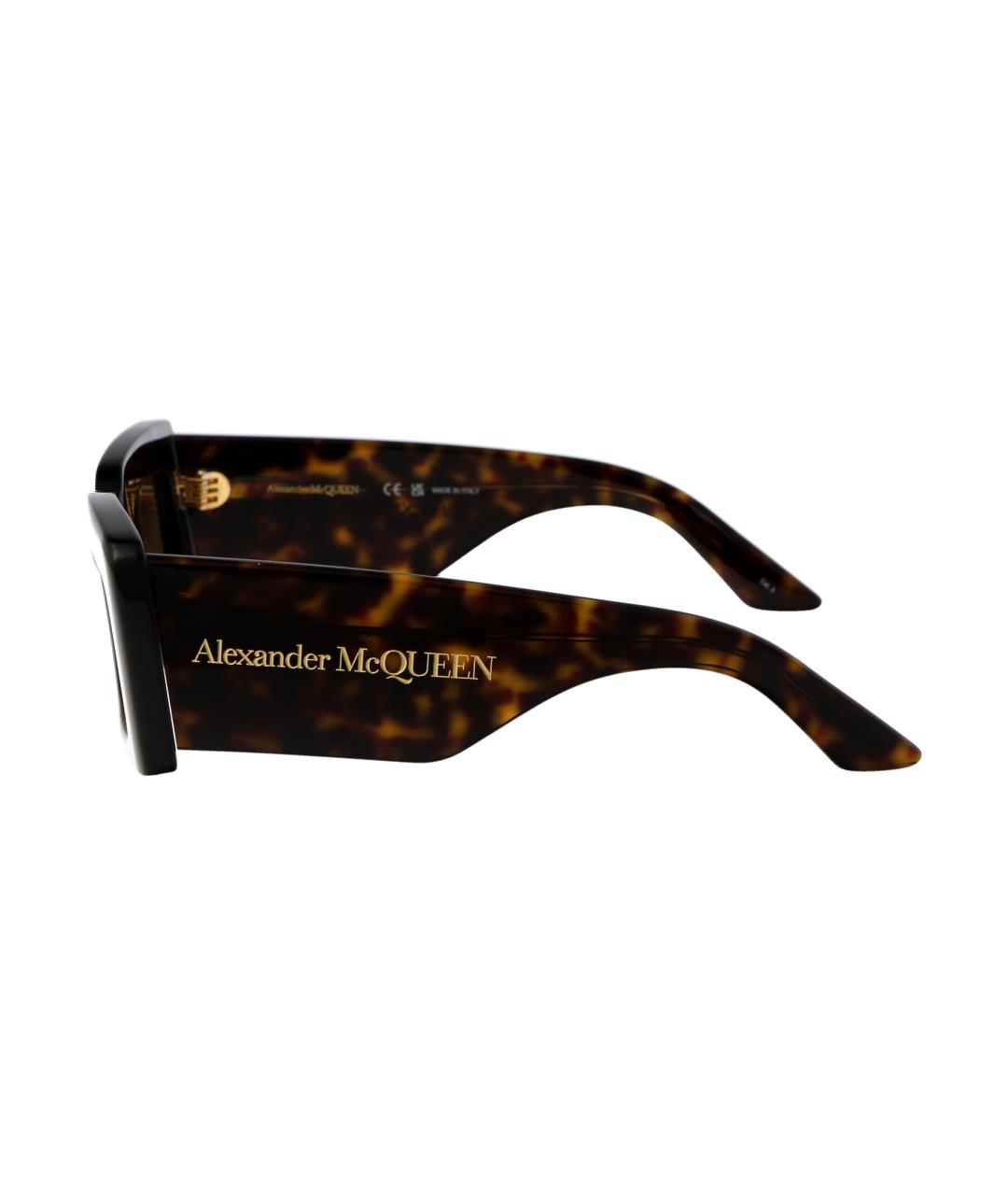 ALEXANDER MCQUEEN Коричневые солнцезащитные очки, фото 3
