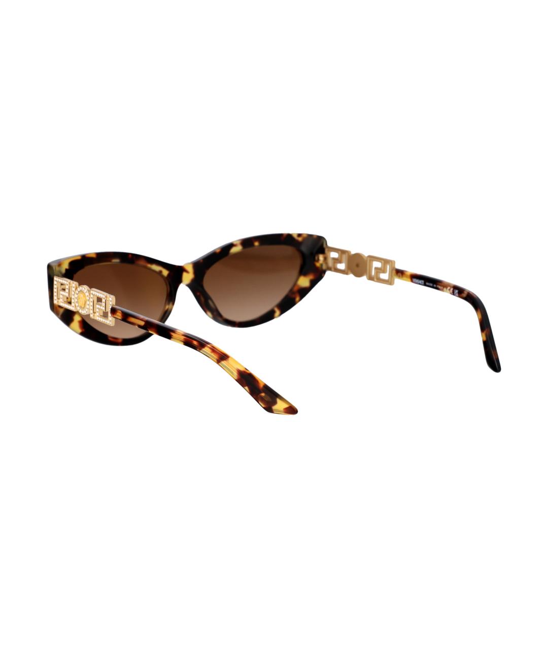VERSACE Коричневые солнцезащитные очки, фото 4