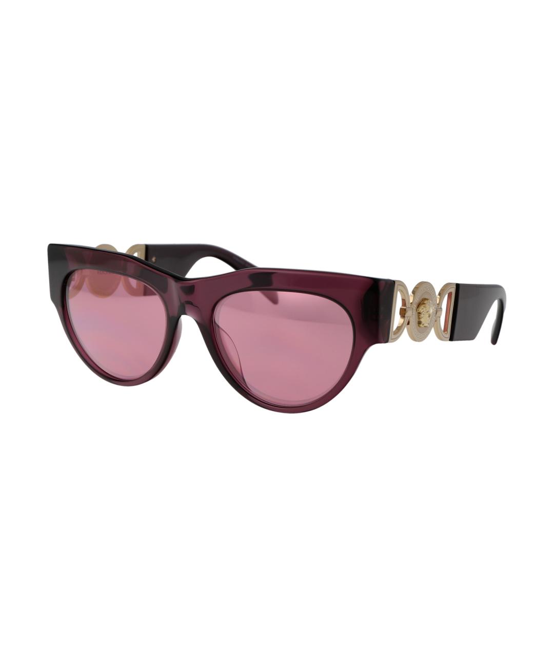 VERSACE Бордовые солнцезащитные очки, фото 2