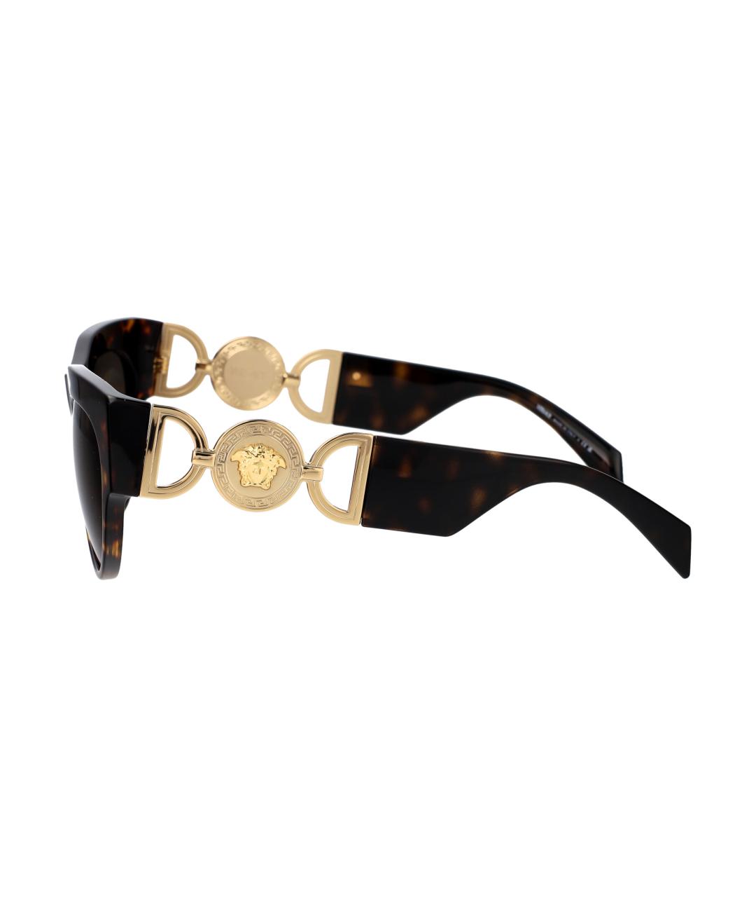 VERSACE Коричневые солнцезащитные очки, фото 3