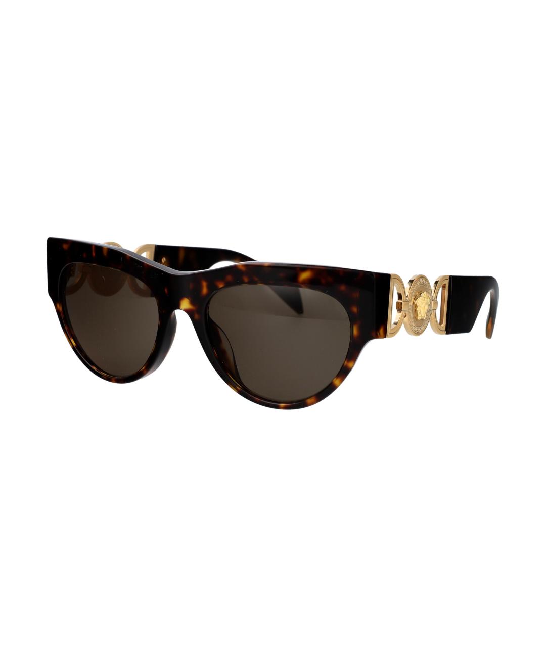 VERSACE Коричневые солнцезащитные очки, фото 2