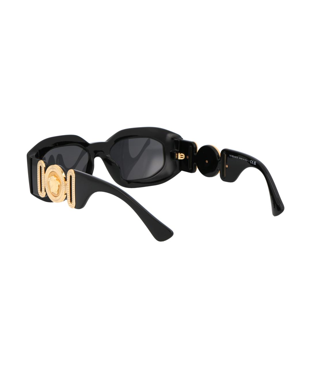 VERSACE Черные солнцезащитные очки, фото 4