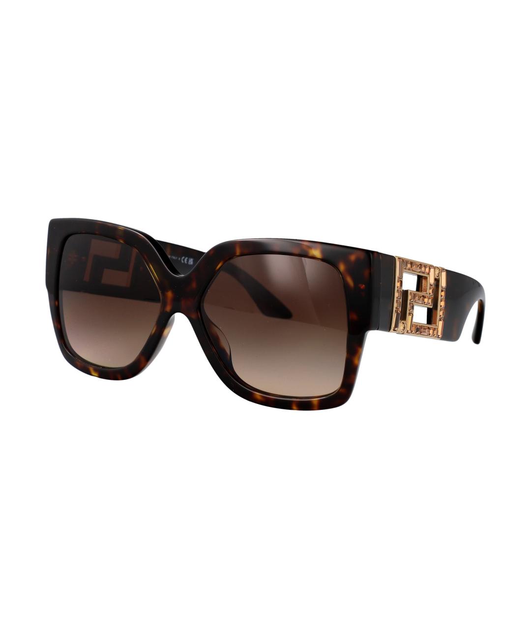 VERSACE Коричневые солнцезащитные очки, фото 2