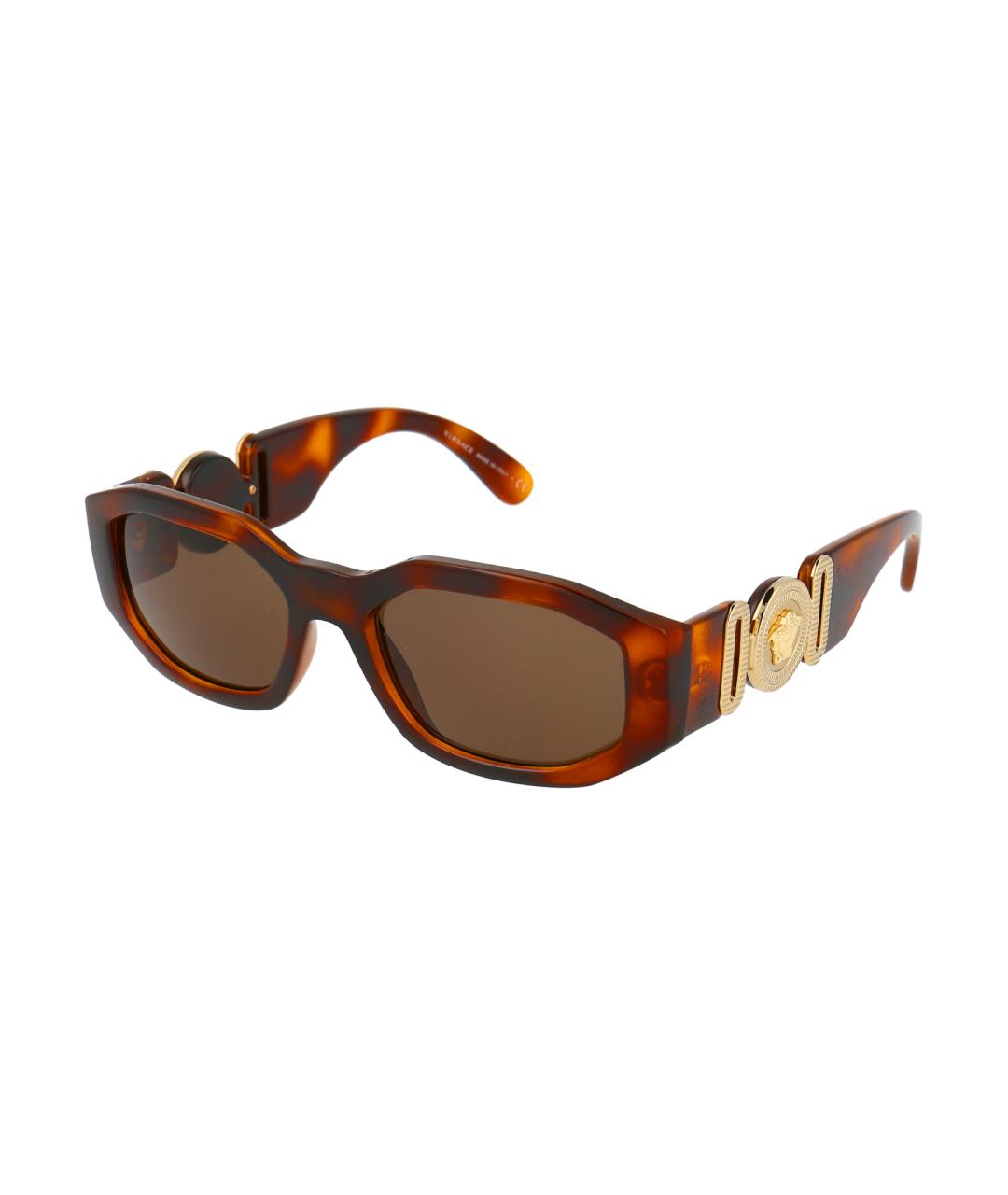 VERSACE Коричневые солнцезащитные очки, фото 2
