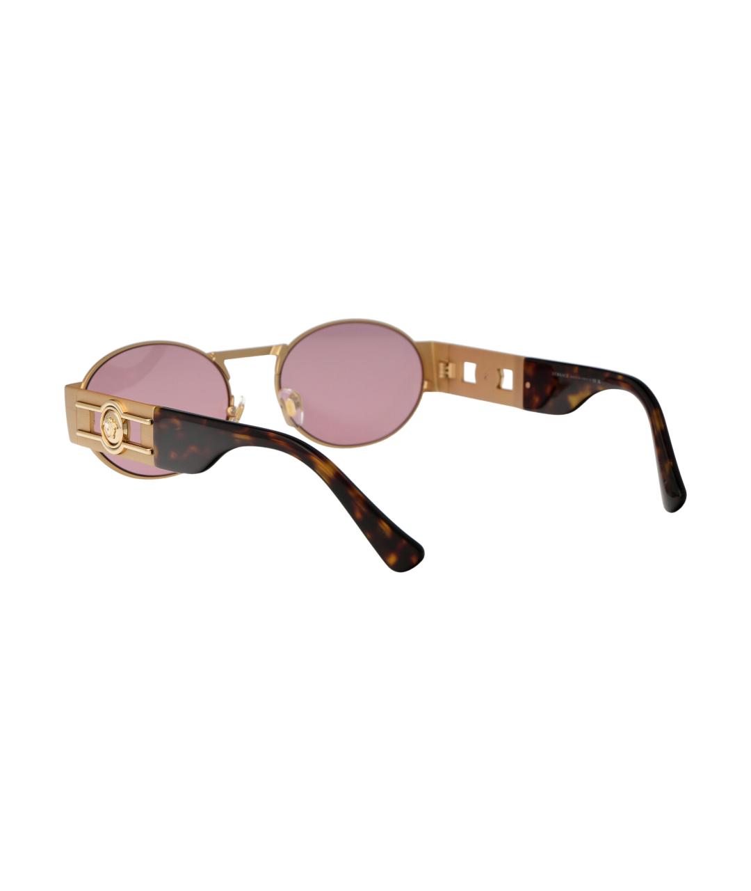 VERSACE Мульти металлические солнцезащитные очки, фото 4
