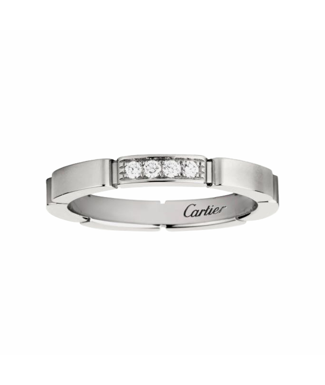 CARTIER Белое кольцо из белого золота, фото 1