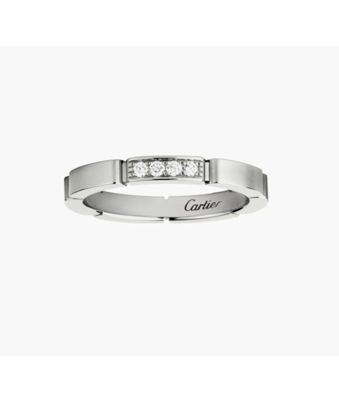 CARTIER Белое кольцо из белого золота, фото 5