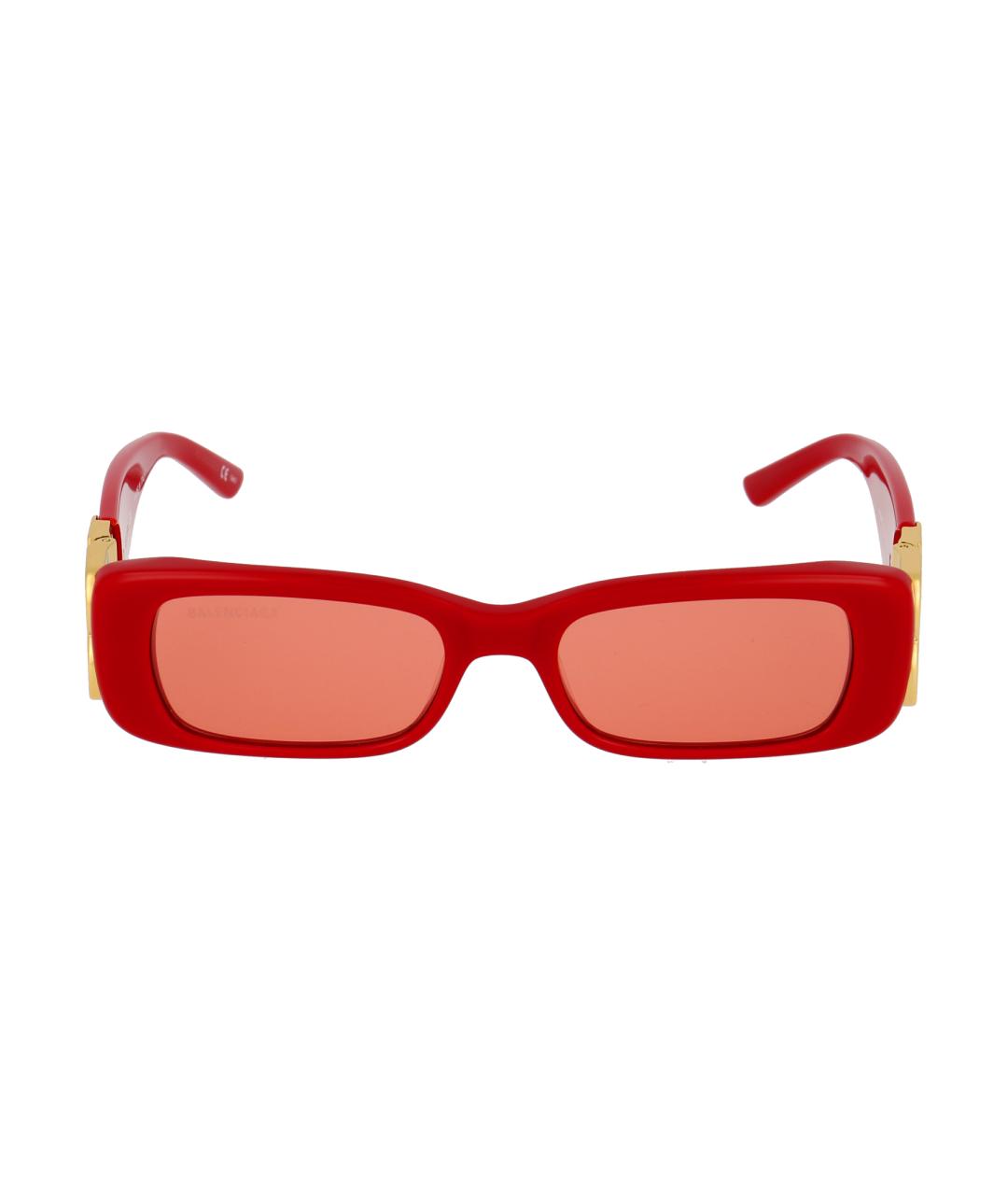 BALENCIAGA Красные солнцезащитные очки, фото 1