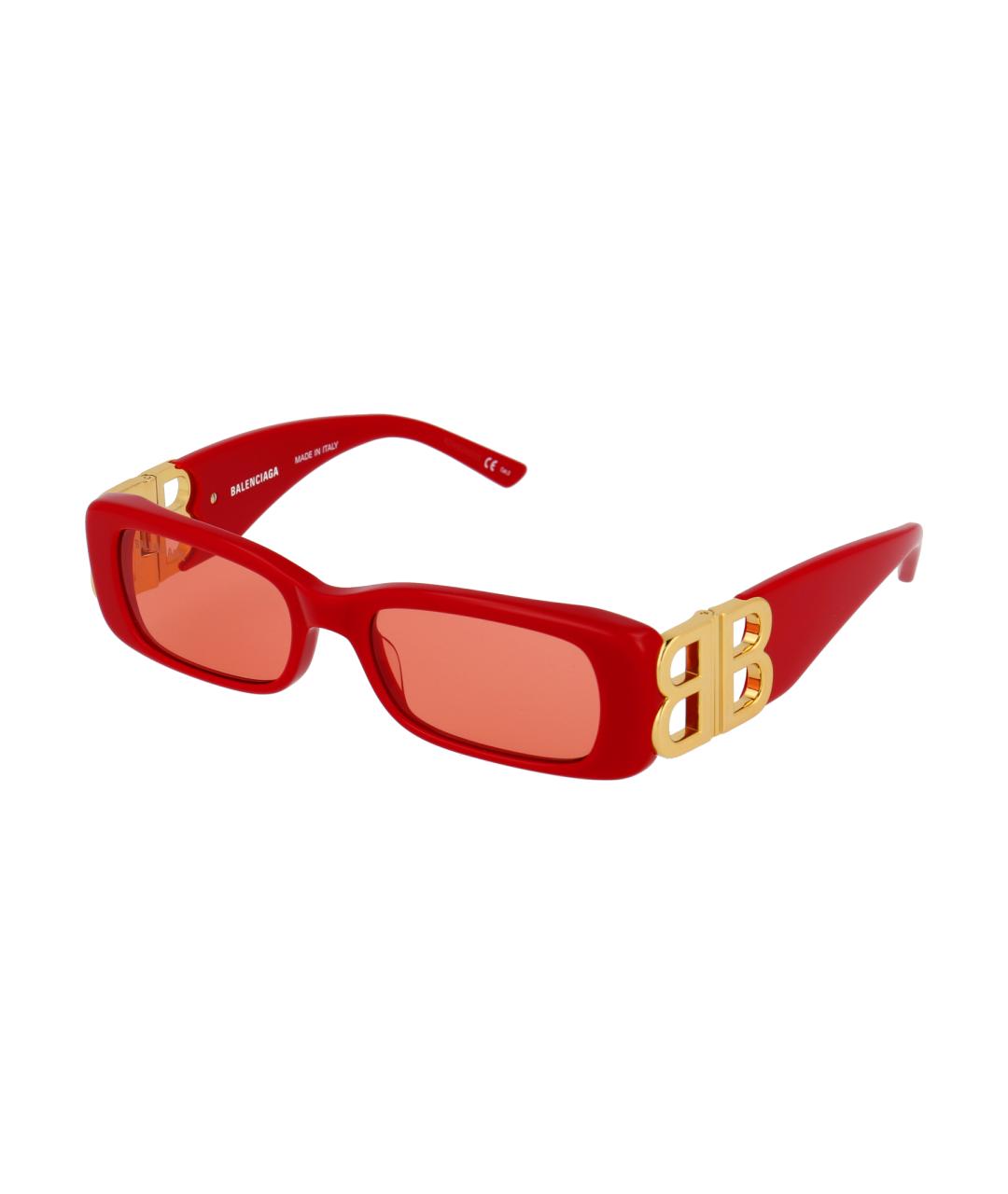 BALENCIAGA Красные солнцезащитные очки, фото 2