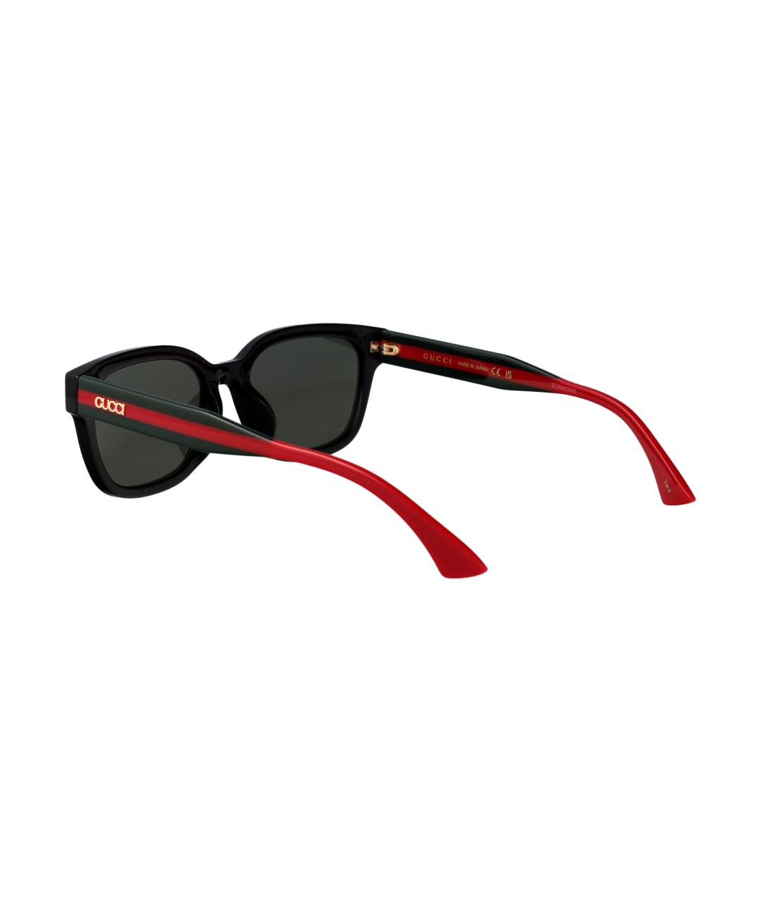 GUCCI Черные пластиковые солнцезащитные очки, фото 4