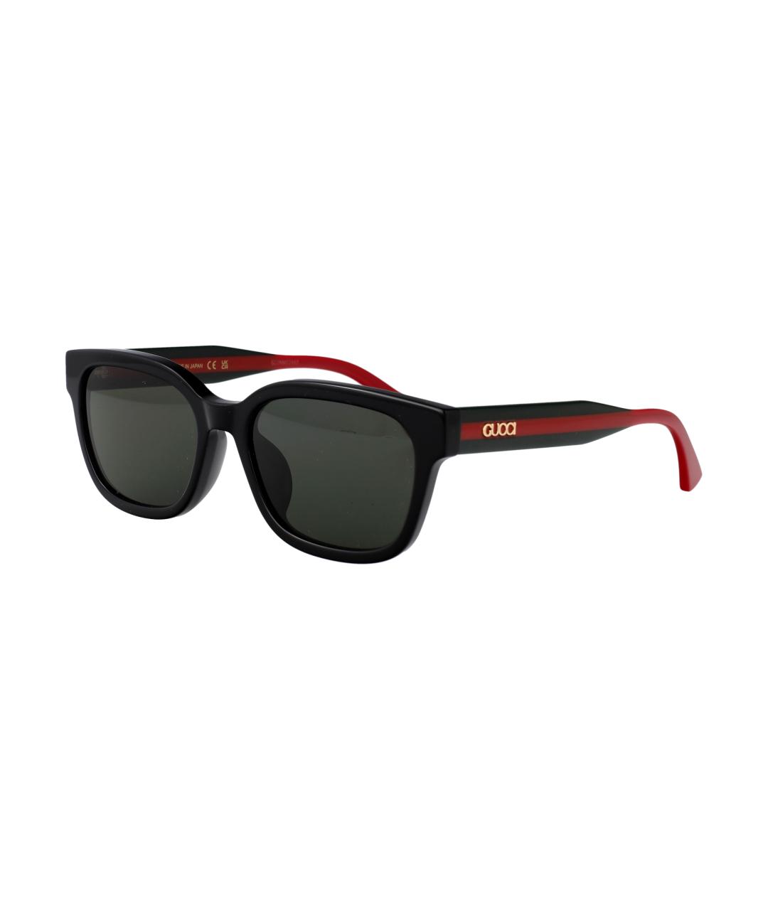 GUCCI Черные пластиковые солнцезащитные очки, фото 1