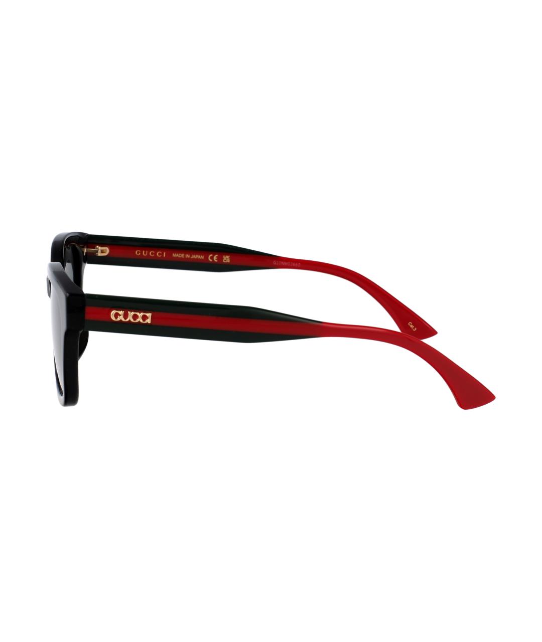 GUCCI Черные пластиковые солнцезащитные очки, фото 3