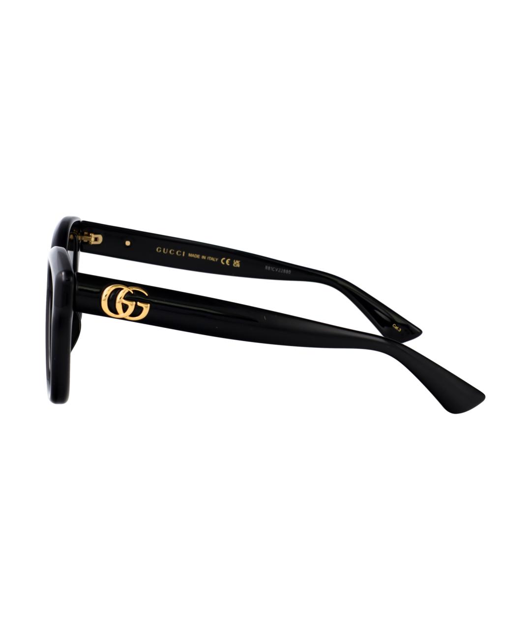 GUCCI Черные пластиковые солнцезащитные очки, фото 3