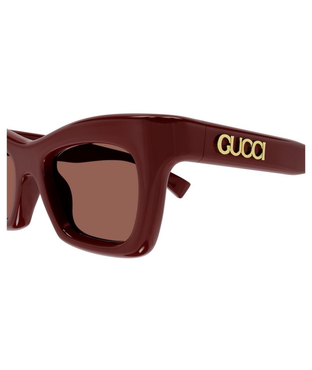 GUCCI Бордовые солнцезащитные очки, фото 3