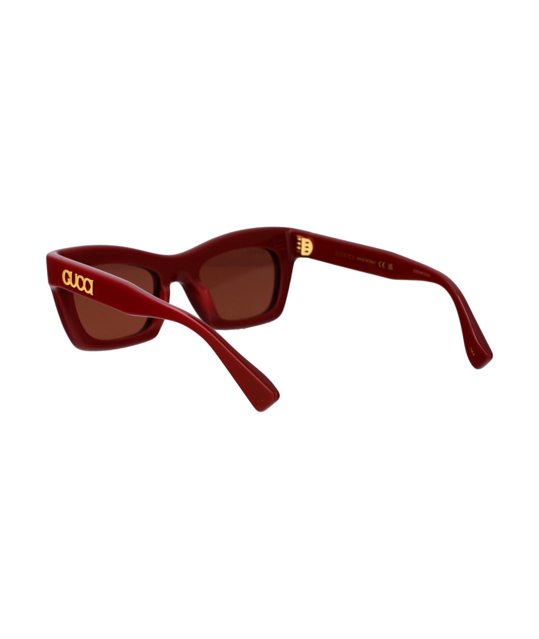 GUCCI Бордовые солнцезащитные очки, фото 4