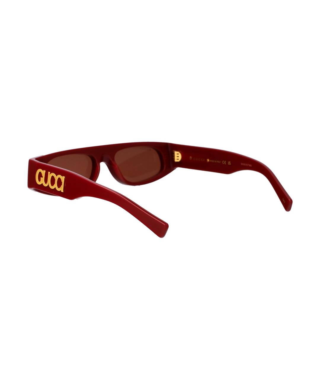 GUCCI Бордовые солнцезащитные очки, фото 4