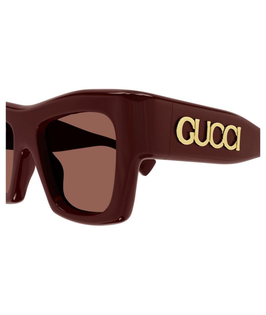 GUCCI Бордовые солнцезащитные очки, фото 3
