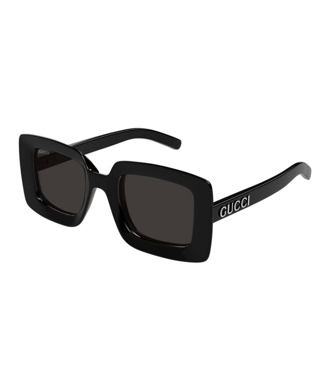 GUCCI Черные пластиковые солнцезащитные очки, фото 1