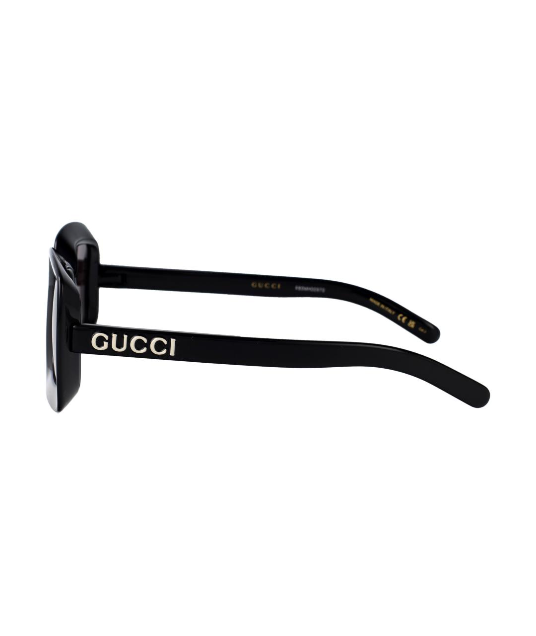 GUCCI Черные пластиковые солнцезащитные очки, фото 3