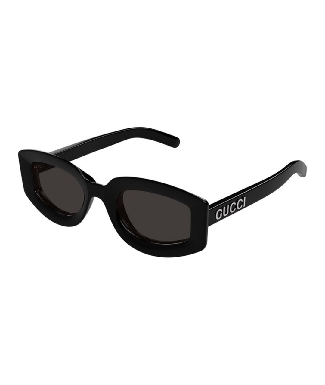 GUCCI Черные пластиковые солнцезащитные очки, фото 1