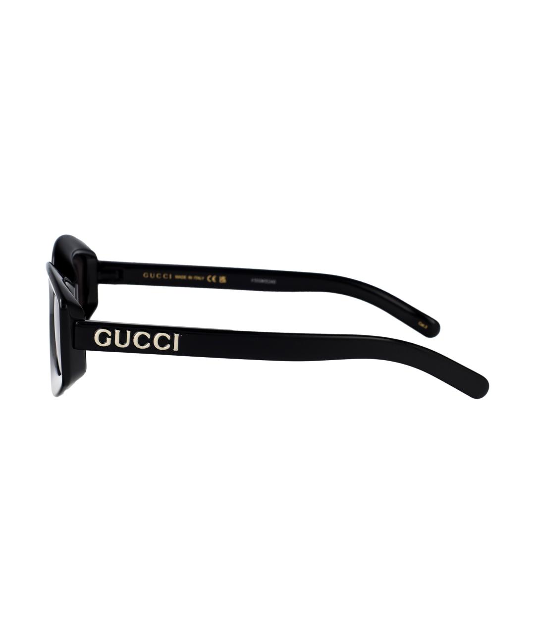 GUCCI Черные пластиковые солнцезащитные очки, фото 3