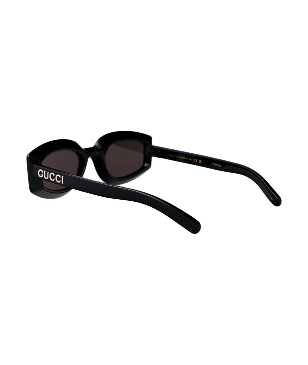 GUCCI Черные пластиковые солнцезащитные очки, фото 4