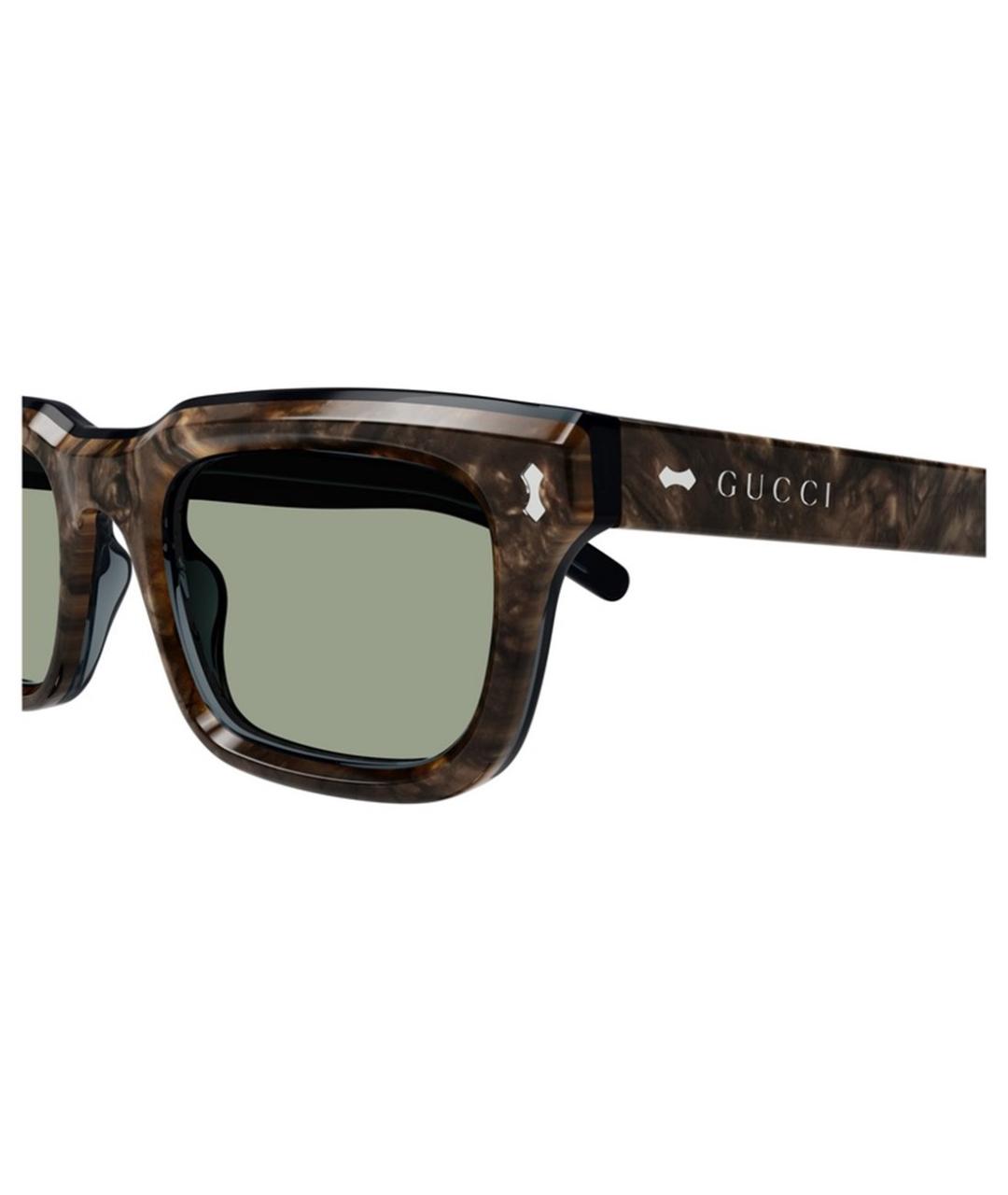 GUCCI Коричневые солнцезащитные очки, фото 3