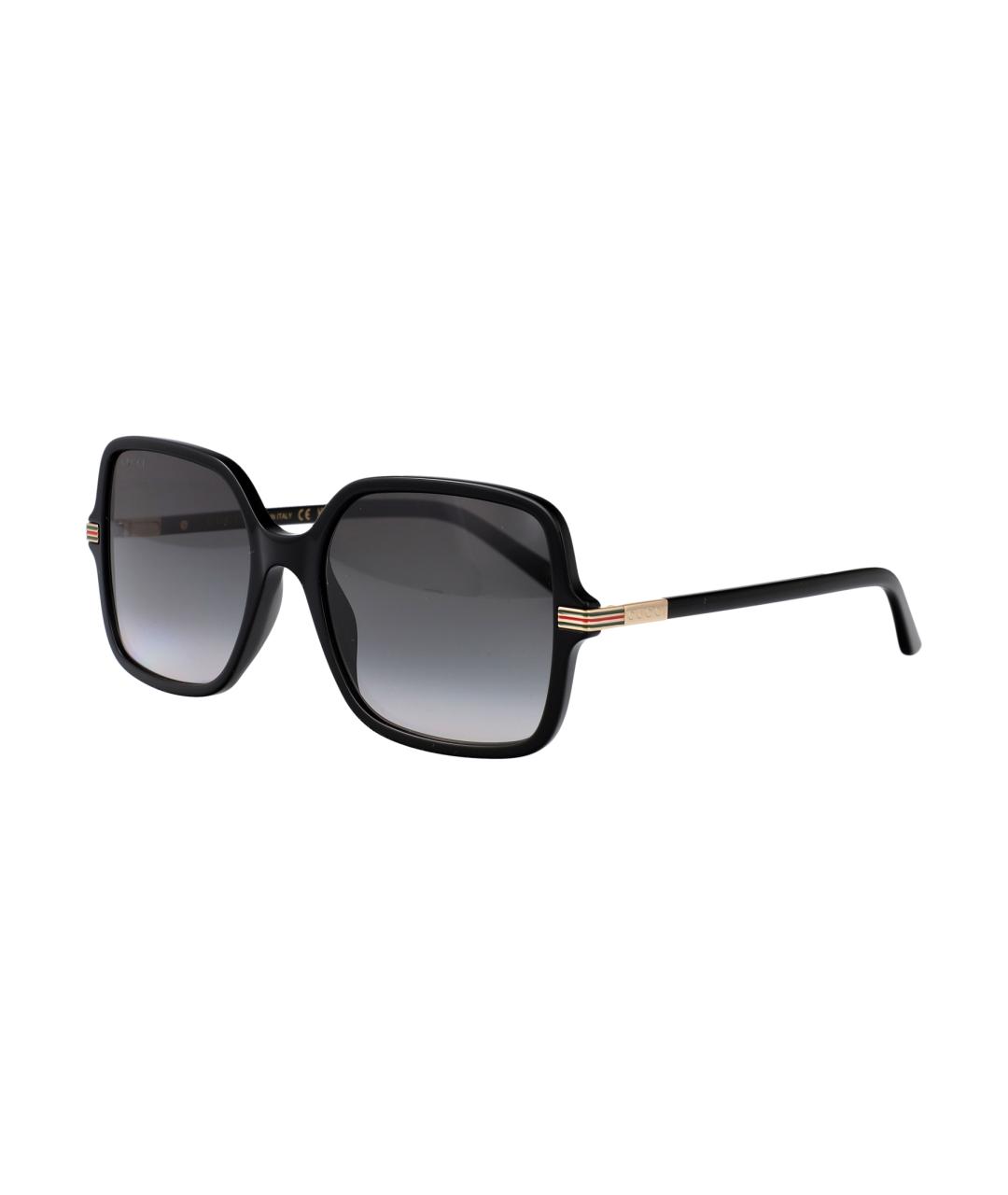 GUCCI Черные металлические солнцезащитные очки, фото 2