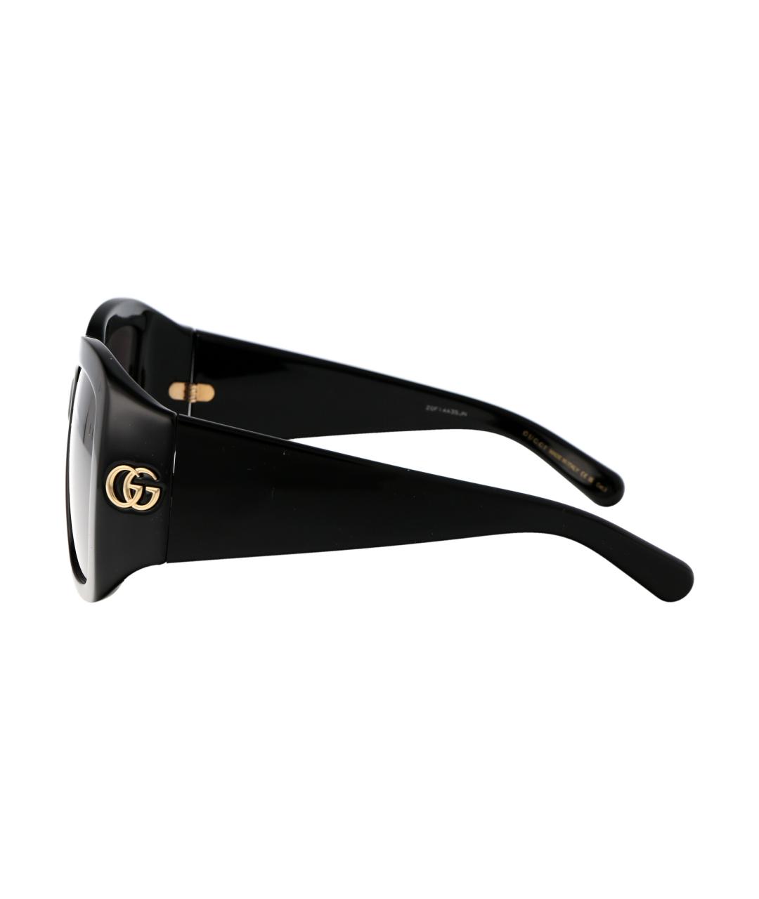 GUCCI Черные пластиковые солнцезащитные очки, фото 3