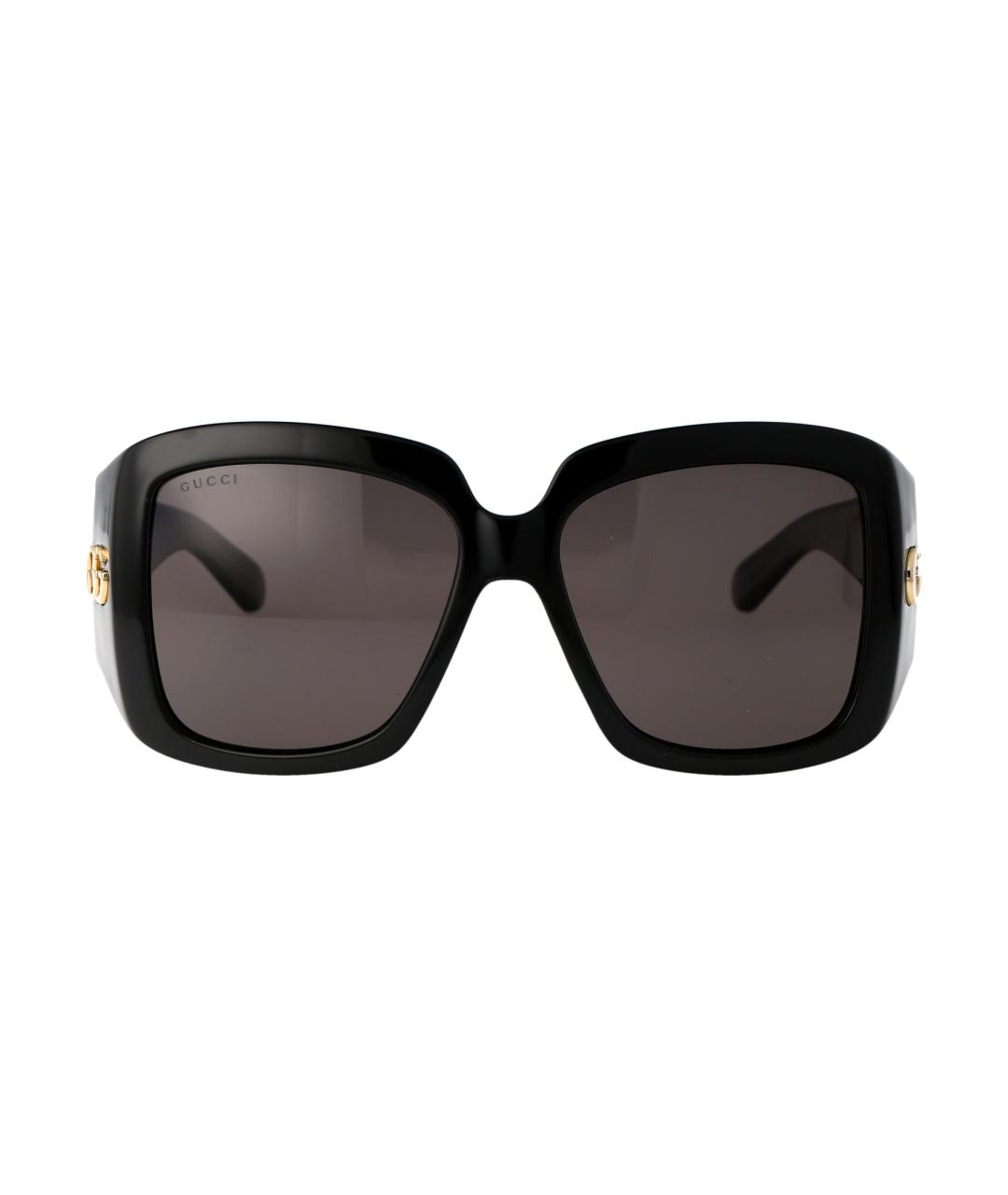 GUCCI Черные пластиковые солнцезащитные очки, фото 2