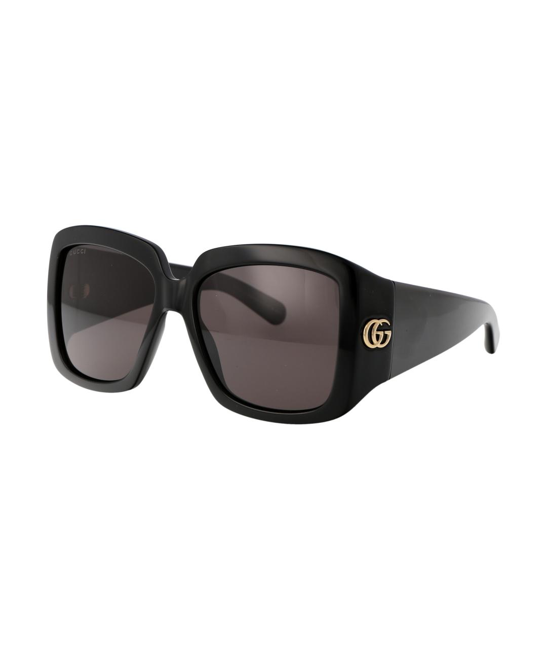 GUCCI Черные пластиковые солнцезащитные очки, фото 1