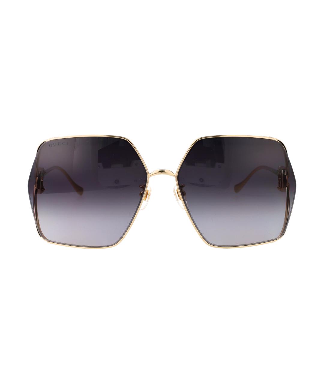 GUCCI Золотые солнцезащитные очки, фото 1