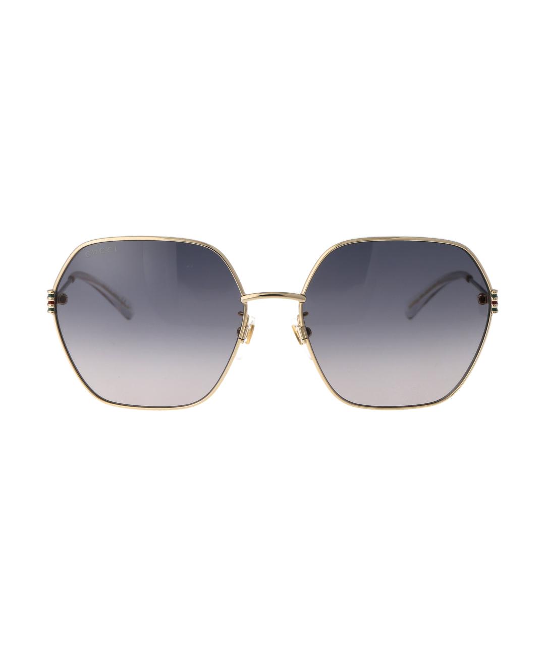 GUCCI Золотые солнцезащитные очки, фото 1