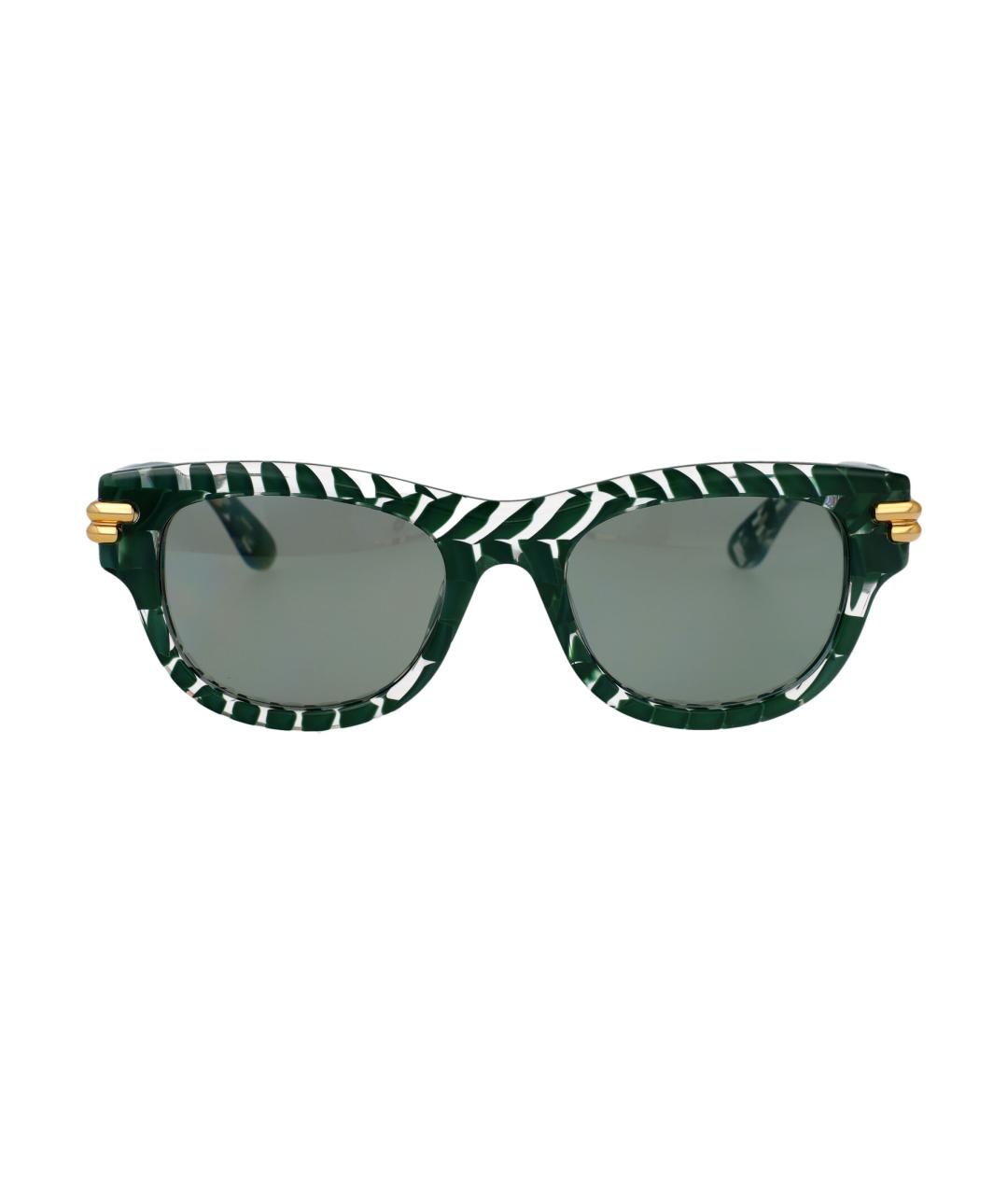 BOTTEGA VENETA Зеленые солнцезащитные очки, фото 2