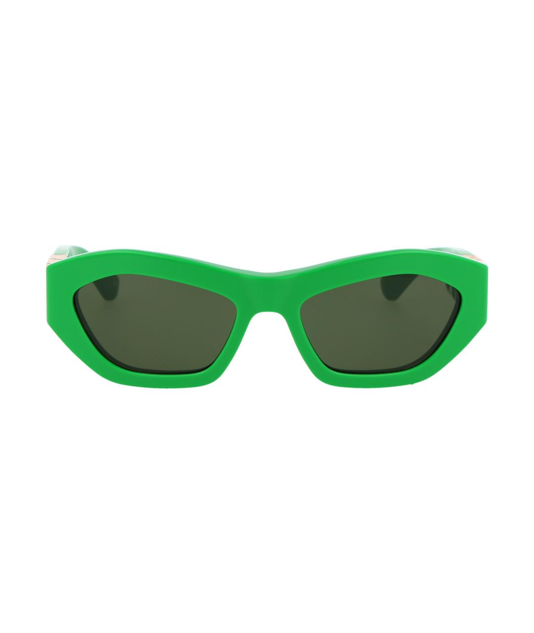 BOTTEGA VENETA Зеленые солнцезащитные очки, фото 2
