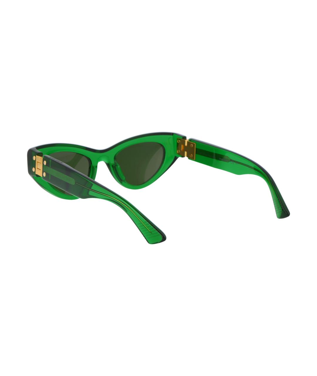 BOTTEGA VENETA Зеленые солнцезащитные очки, фото 4