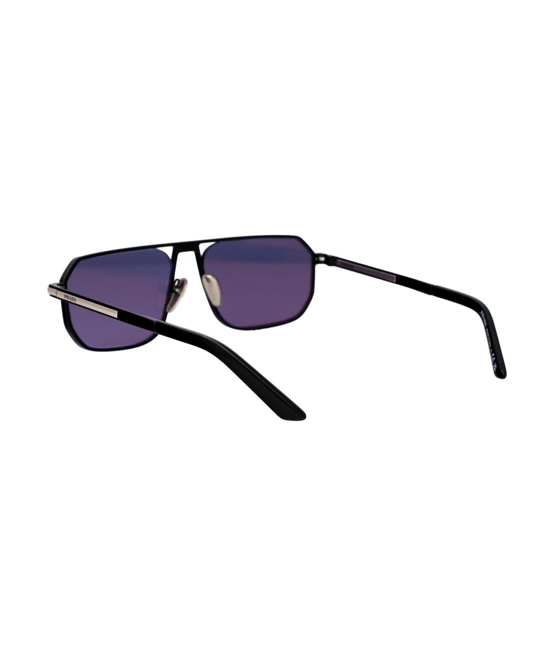 PRADA Фиолетовые металлические солнцезащитные очки, фото 4