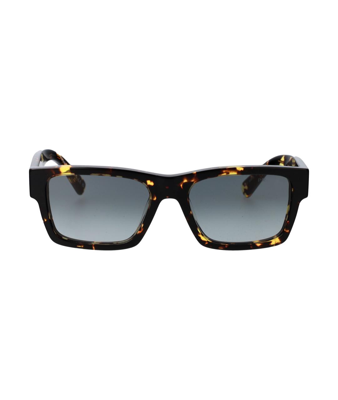 PRADA Черные пластиковые солнцезащитные очки, фото 2