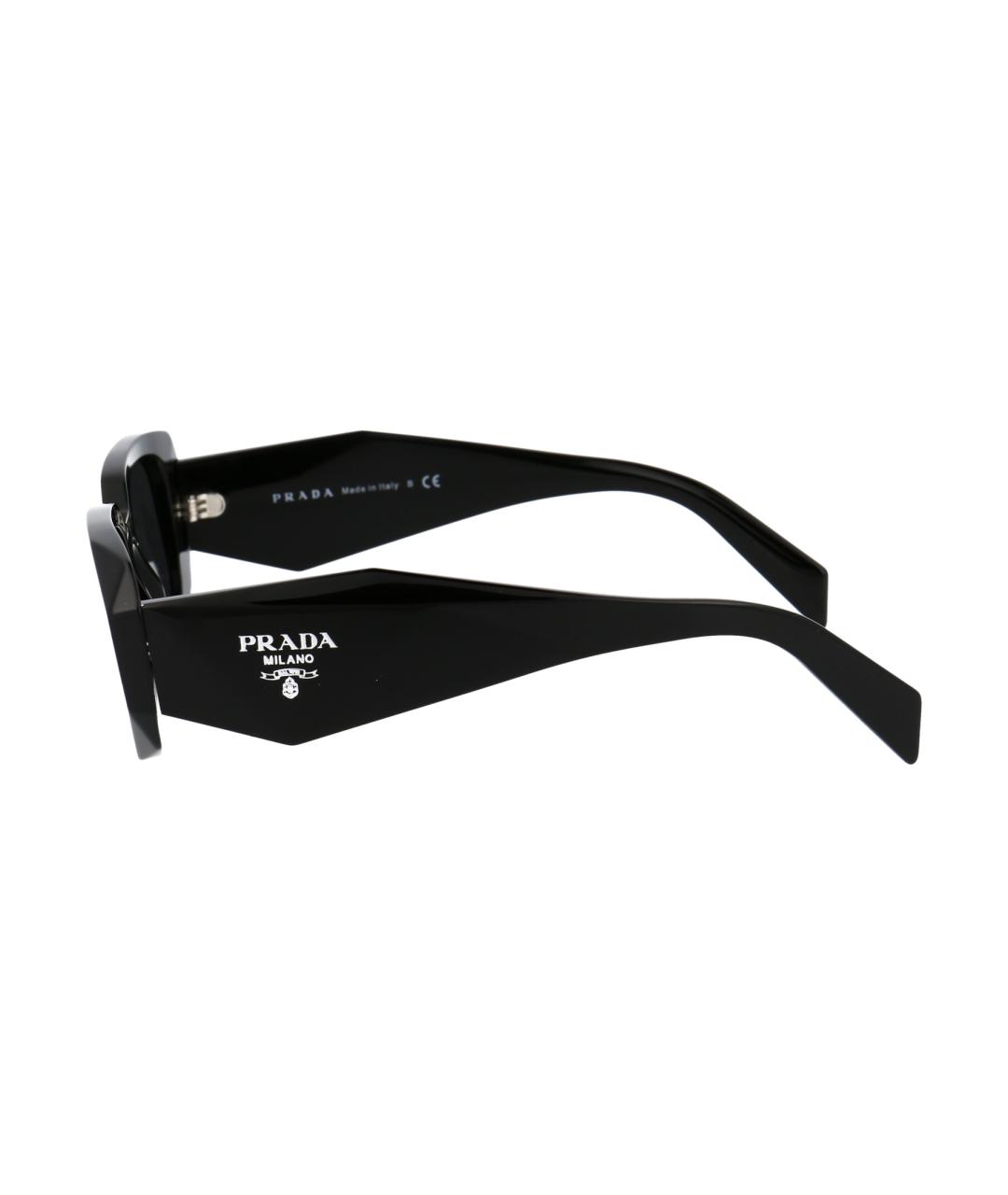 PRADA Черные пластиковые солнцезащитные очки, фото 3