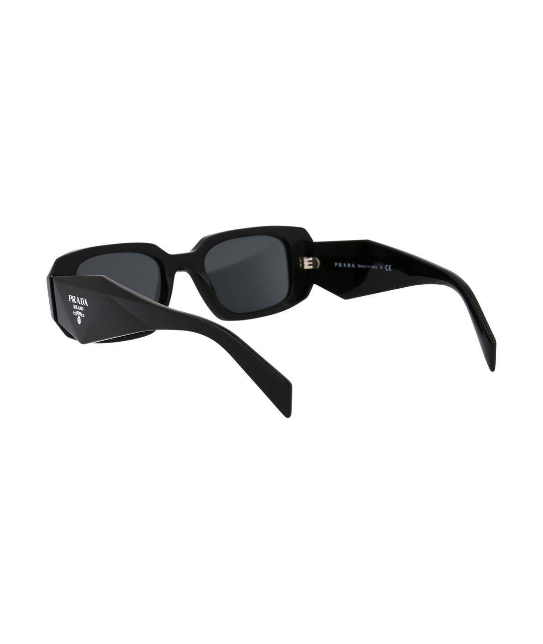 PRADA Черные пластиковые солнцезащитные очки, фото 4