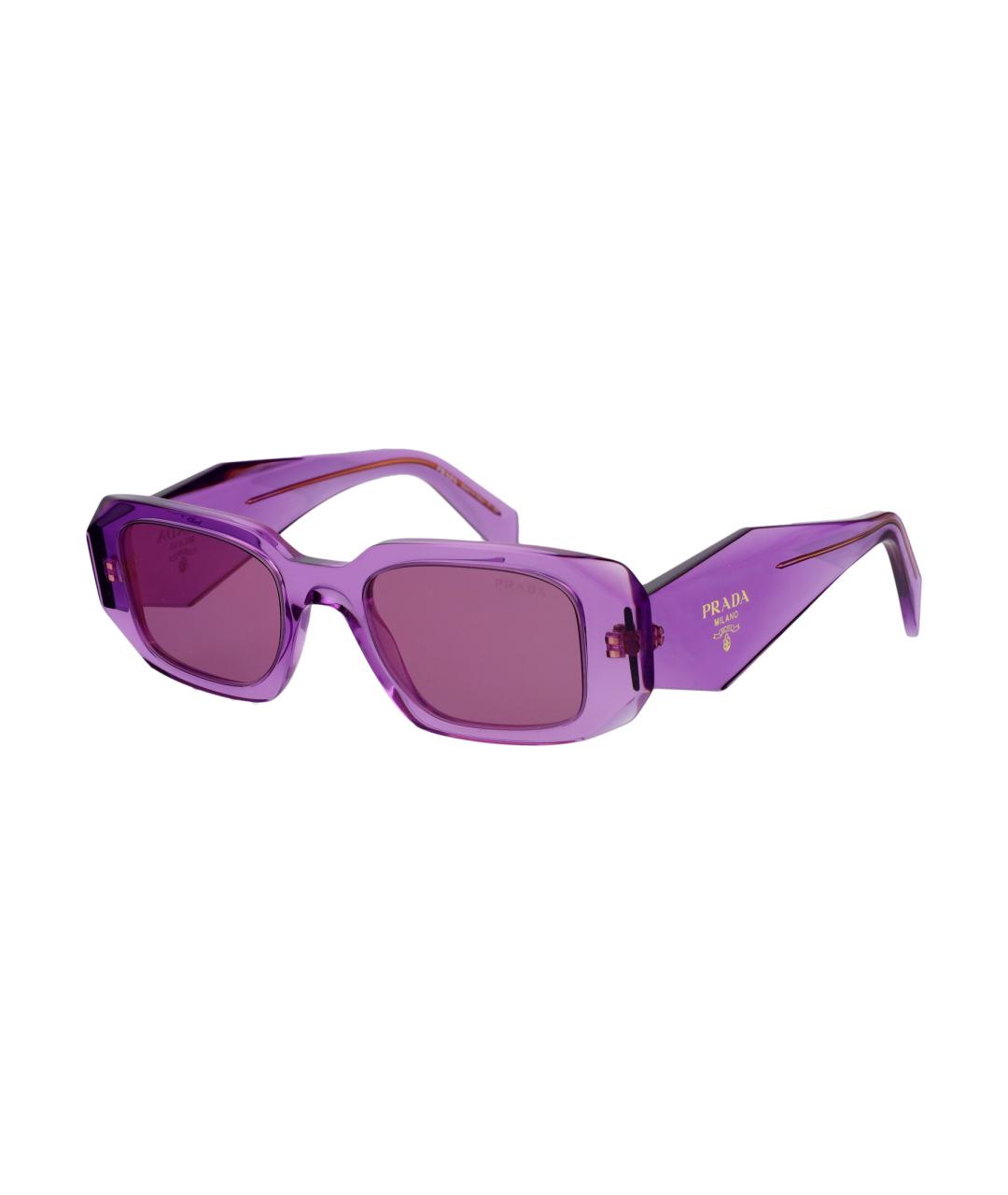 PRADA Фиолетовые пластиковые солнцезащитные очки, фото 1