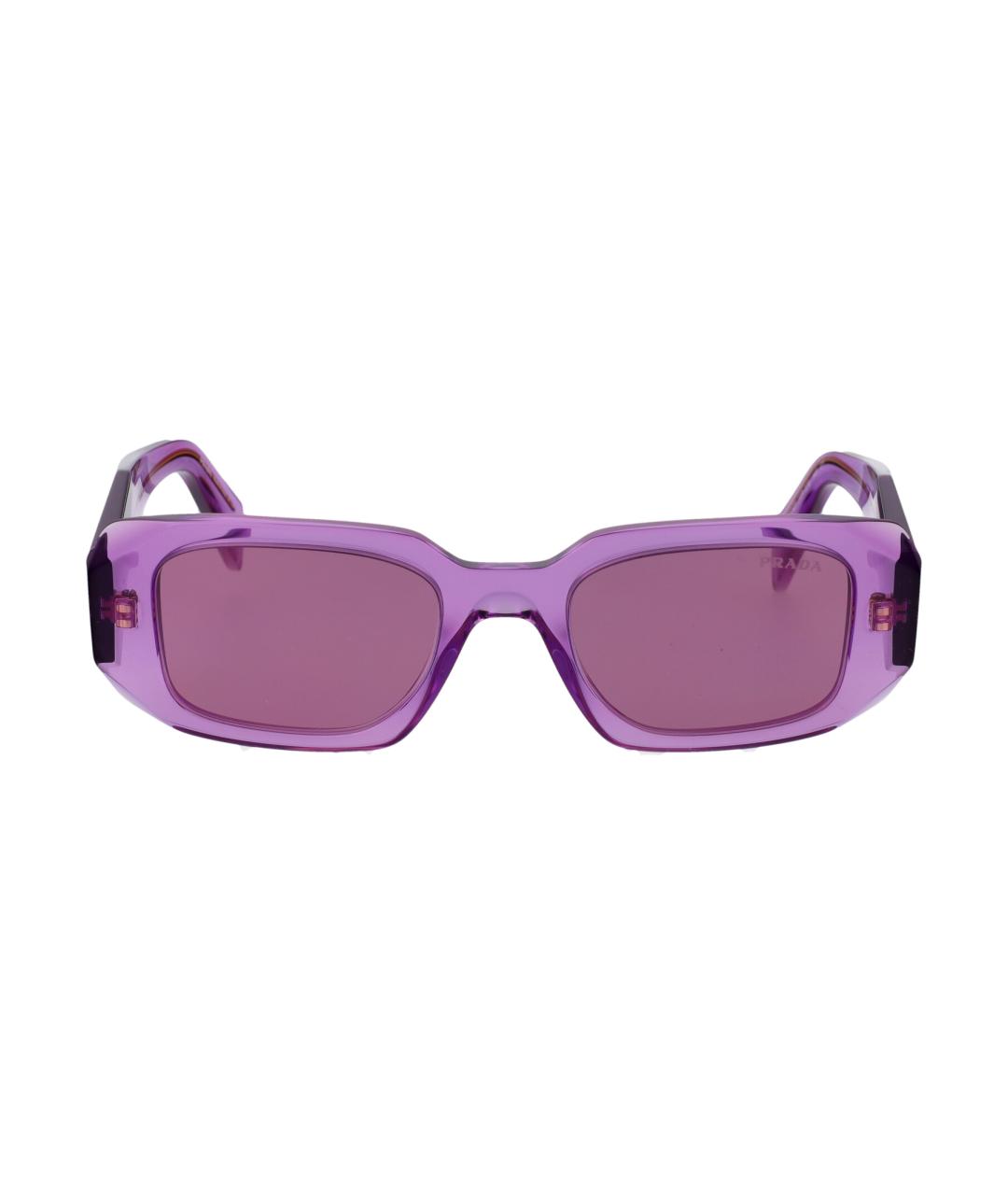 PRADA Фиолетовые пластиковые солнцезащитные очки, фото 2