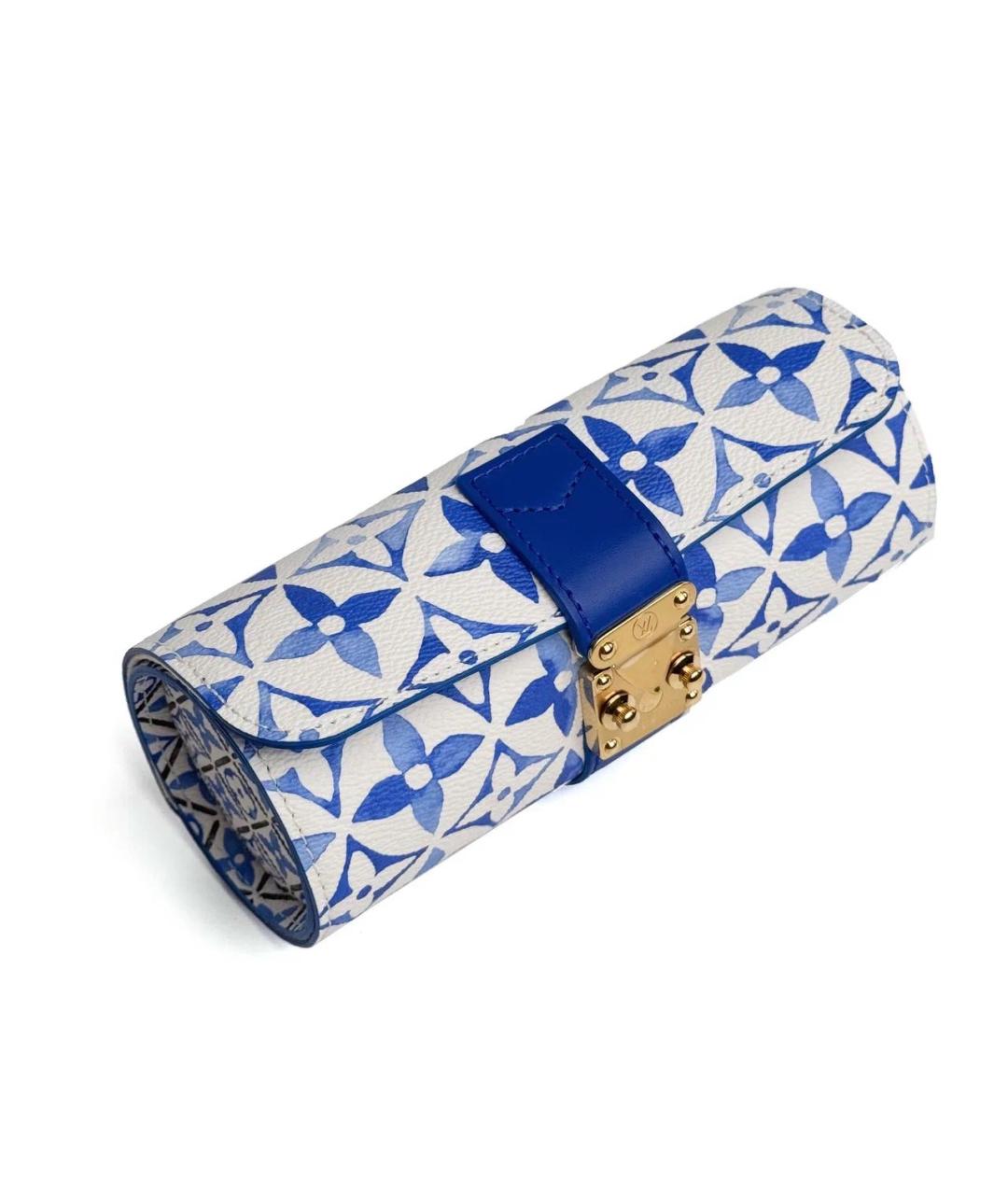 LOUIS VUITTON Белая кожаная косметичка, фото 3