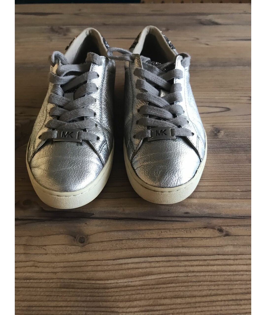 MICHAEL KORS Серебряные кроссовки, фото 2