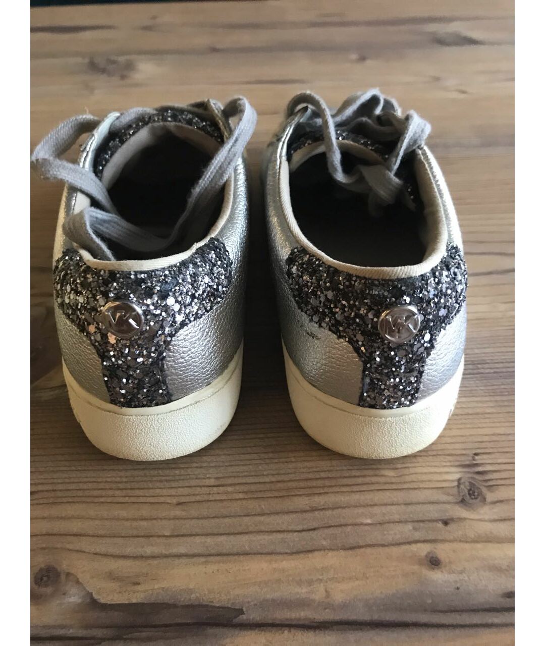 MICHAEL KORS Серебряные кроссовки, фото 4