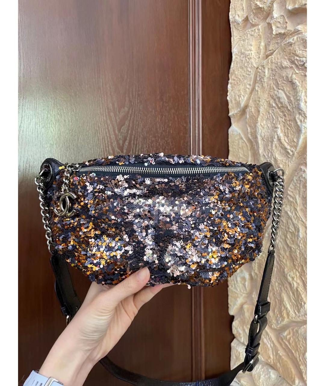 CHANEL Коричневая сумка через плечо, фото 4