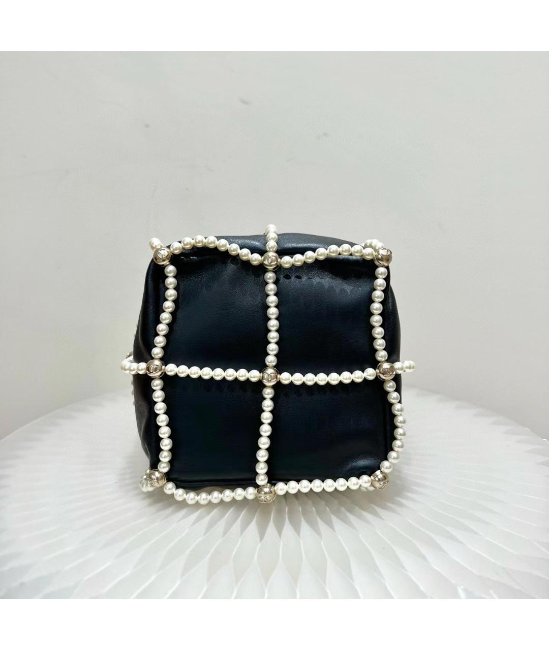 CHANEL Черная кожаная сумка через плечо, фото 4
