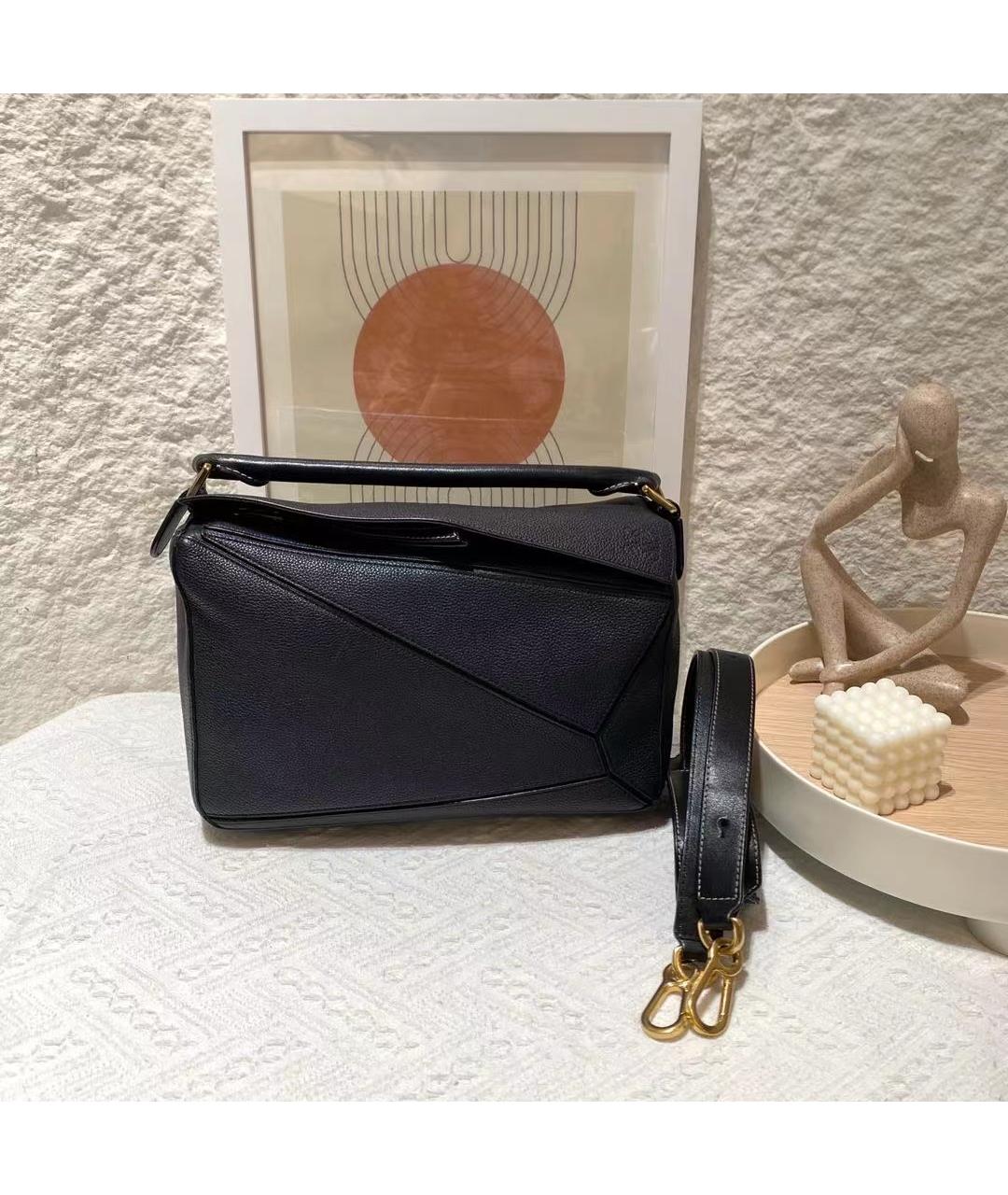 LOEWE Голубая кожаная сумка через плечо, фото 2