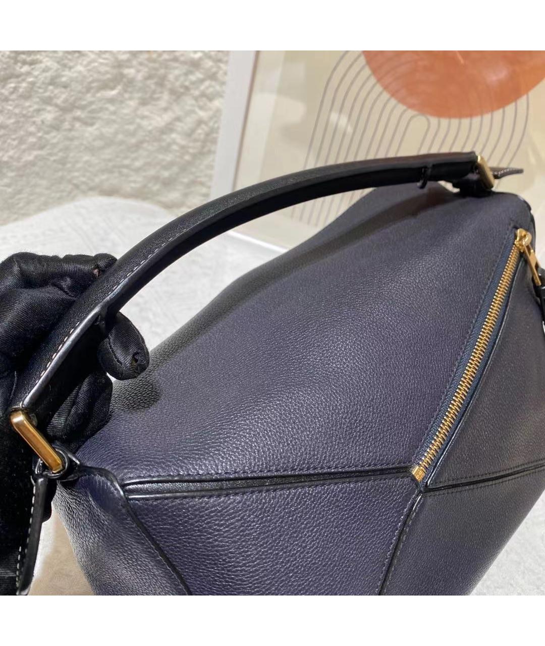LOEWE Голубая кожаная сумка через плечо, фото 7