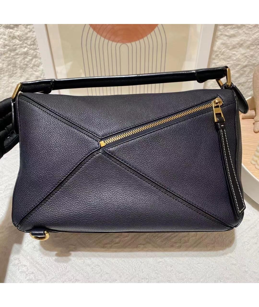 LOEWE Голубая кожаная сумка через плечо, фото 3